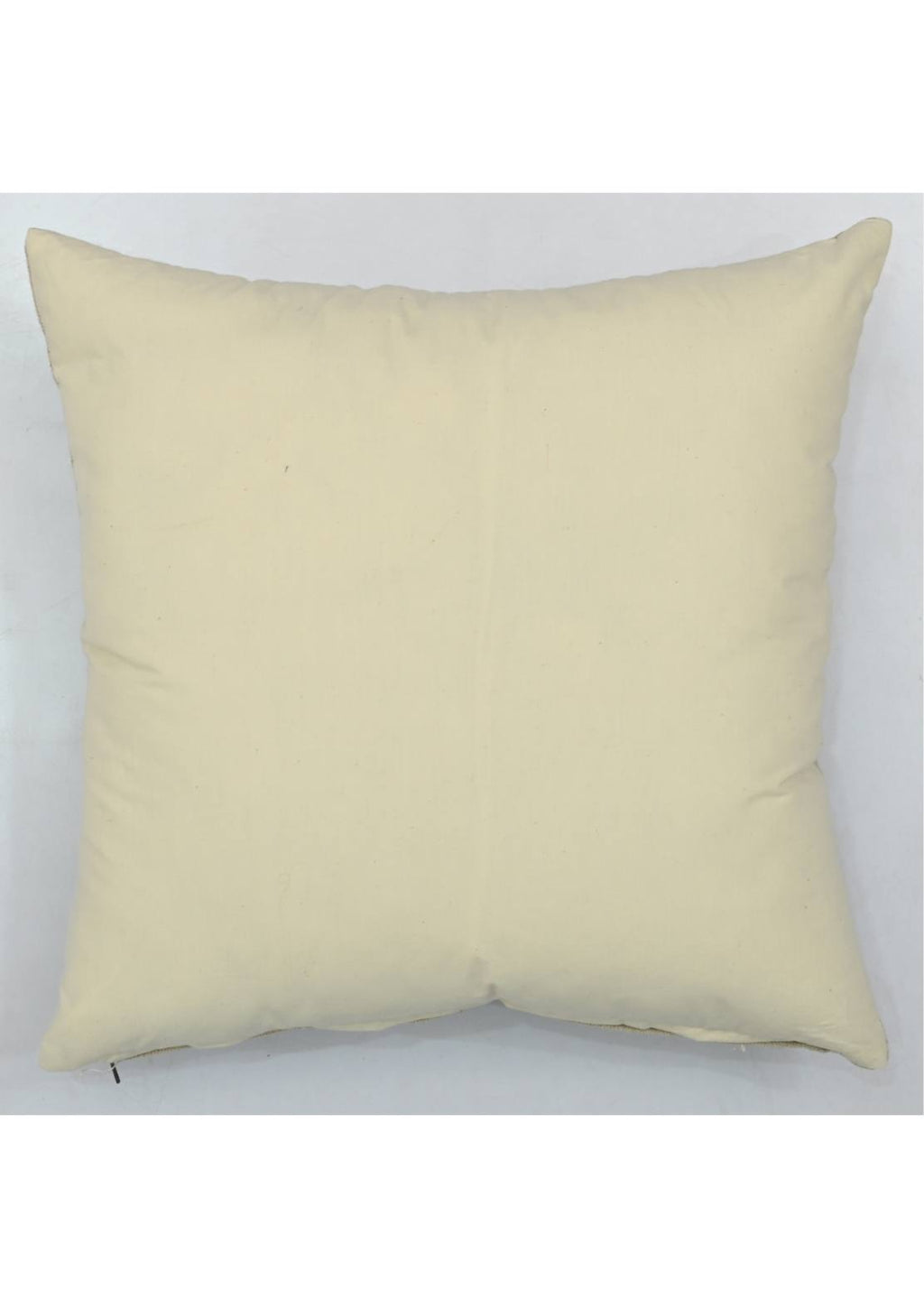 Aztec Tree Suzani Embroidered Cotton Satin Cream Cushion Cover 16"x16"
