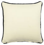 African Tusker Elephant Print Art Silk Cheneil Weave Offwhite Cushion Cover Size 16"x16"