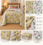 100% Cotton Mulmul Dohar Single Bed Printed Reversible 60 x 90 Inches