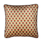 Mughal Era Blossoms Print Velvet Maroon Cushion Cover 16" x 16"