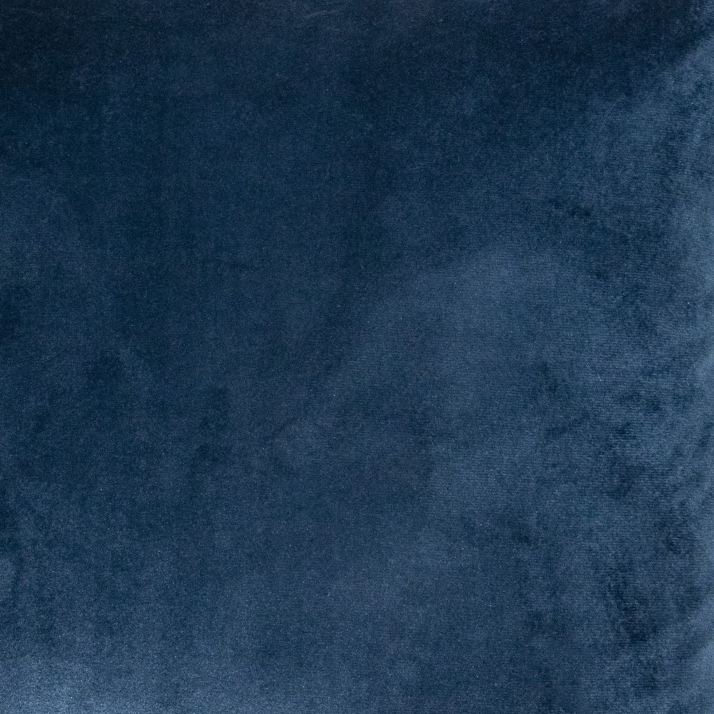 Ultramarine Solid Reversible Velvet Teal Blue and Navy Blue Cushion Cover 16" x 16"
