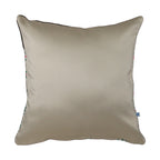 Designer Rhythmic Ribbons Print Velvet Brown Cushion Cover  16" X 16"