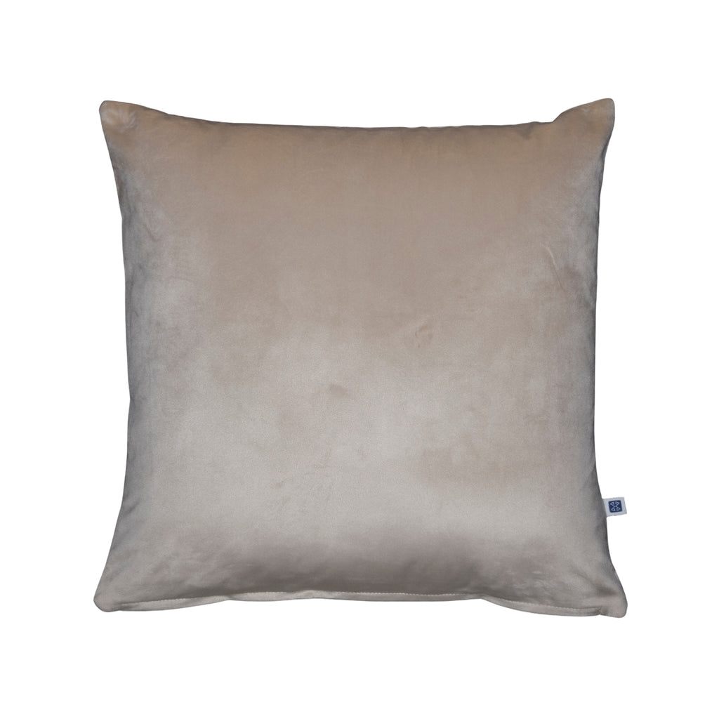 Sangria Solid Reversible Velvet Wine and Cream Cushion Cover Size 16" x 16"