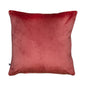 Potpourri Solid Reversible Velvet Rose Pink and Cream Cushion Cover 16"x16"