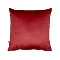 Sangria Solid Reversible Velvet Wine and Cream Cushion Cover Size 16" x 16"
