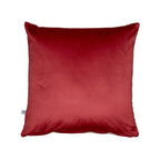 Sangria Solid Reversible Velvet Wine and Cream Cushion Cover Size 16" x 16"