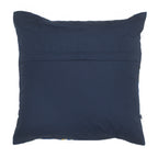 Heritage Elephant Print Cotton Canvas Cushion Cover Blue Size 16” x 16”