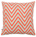 Chevron Pattern Water Colour Print Multicolour Cotton Cushion Cover Size 16"x16"