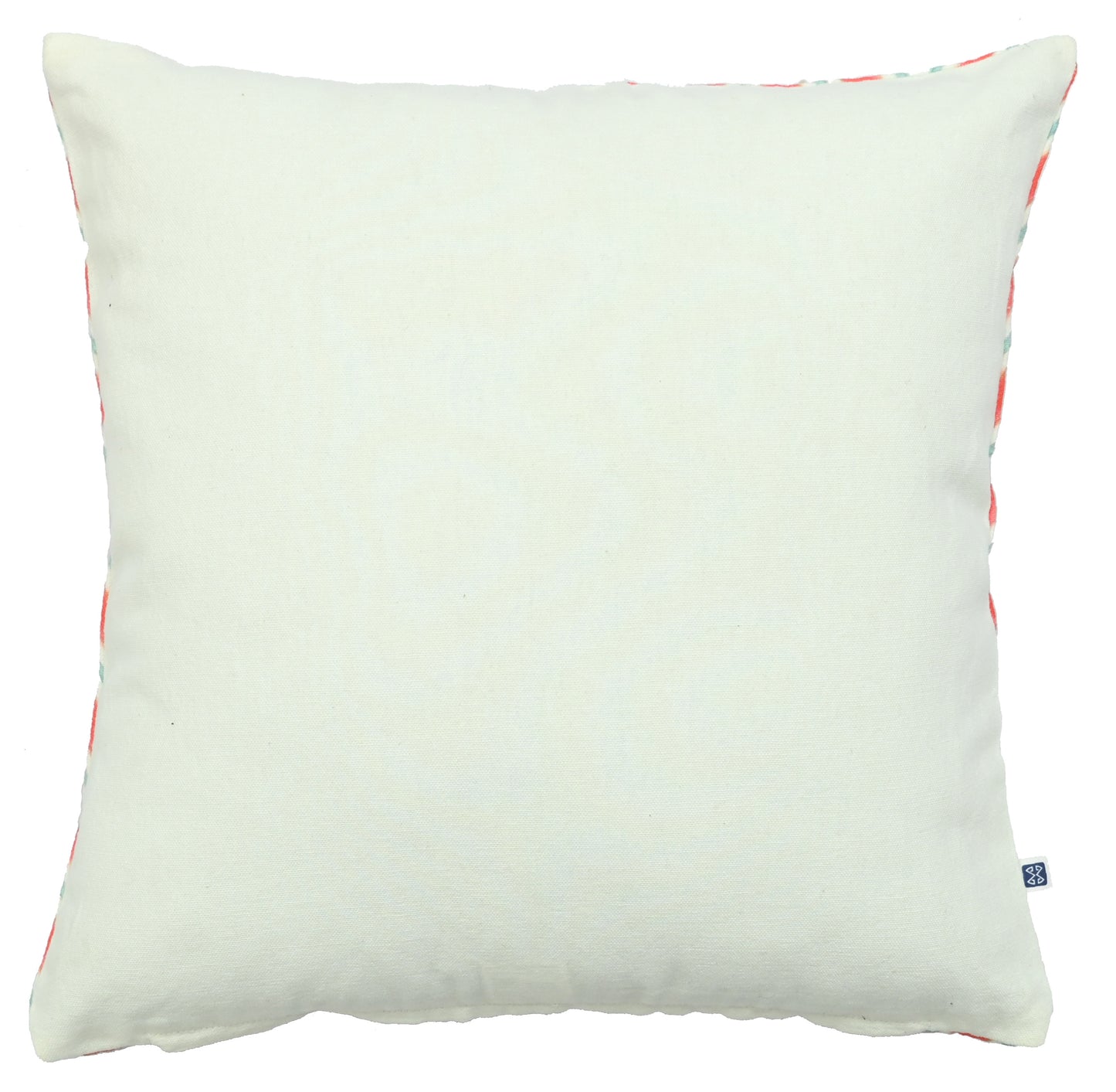 Chevron Pattern Water Colour Print Multicolour Cotton Cushion Cover Size 16"x16"