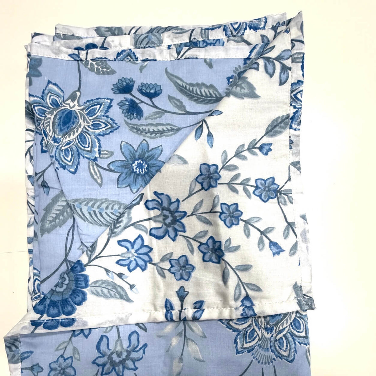 100% Cotton Mulmul Dohar Single Bed Printed Reversible 60 x 90 Inches