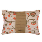 Classic Solid Golden Polyester Lumbar Cushion Cover with filler  12 x 18 Inch