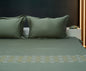 Art Forest Pable 100% Cotton Embroidered Flat Bed Sheet Bed Sheet – 400 TC – 90" x 108"