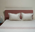 Art Lacey Legacy 100% Cotton Embroidered Flat Bed Sheet – 400 TC – 90" x 108"