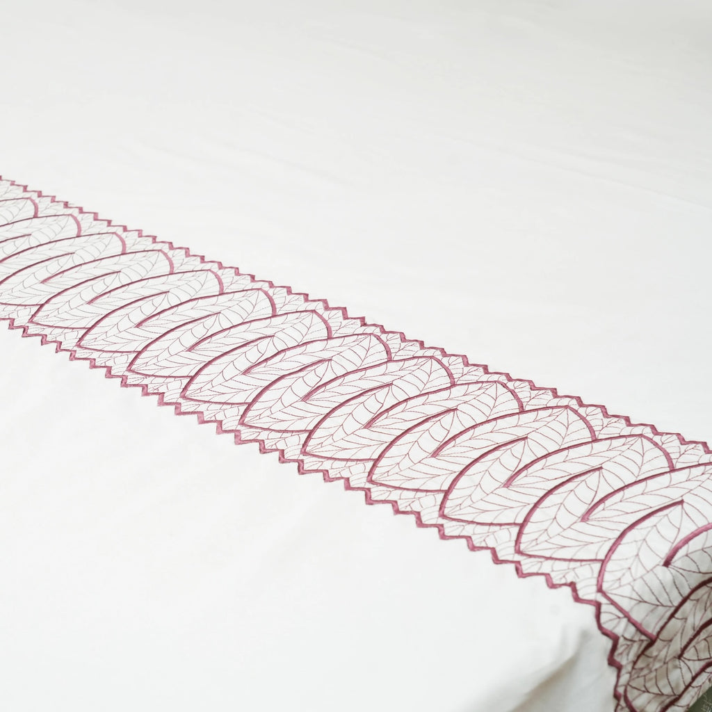 Art Lacey Legacy 100% Cotton Embroidered Flat Bed Sheet – 400 TC – 90" x 108"