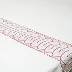 Art Lacey Legacy 100% Cotton Embroidered Flat Bed Sheet – 400 TC – 90" x 108"