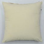 Hand Embroidery Aster Light Brown Cotton Cushion Cover Size 16"x16"