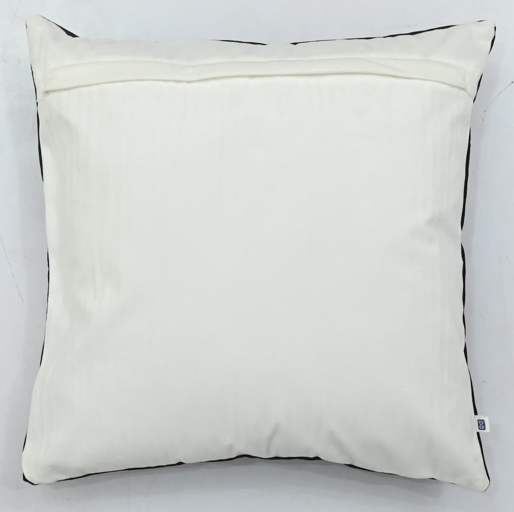 Shaun the Sheep Kids Velvet Cushion Cover Black and White - 16” x 16”