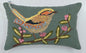 Chirpy Bird Motif Lumbar Lumbar Cushion Cover Size 12"x18"