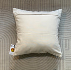 Handcrafted Designer Sandstone Arches  Offwhite Polycotton Embroidered Cushion Cover 16"x16"