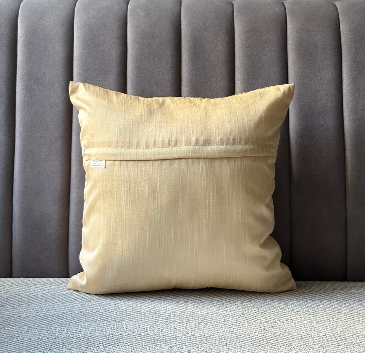 Heirloom Zari  Cream Banarasi Brocade- Cushion Cover Set of 2- 16"x16"