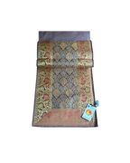 Heritage Banarasi Motif Traditional Festive Coffee Brown Table Runner 14"x60"