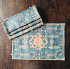 Decorative Printed Denim Blue Polyester Table Runner 6 Seater Size 14"X72"