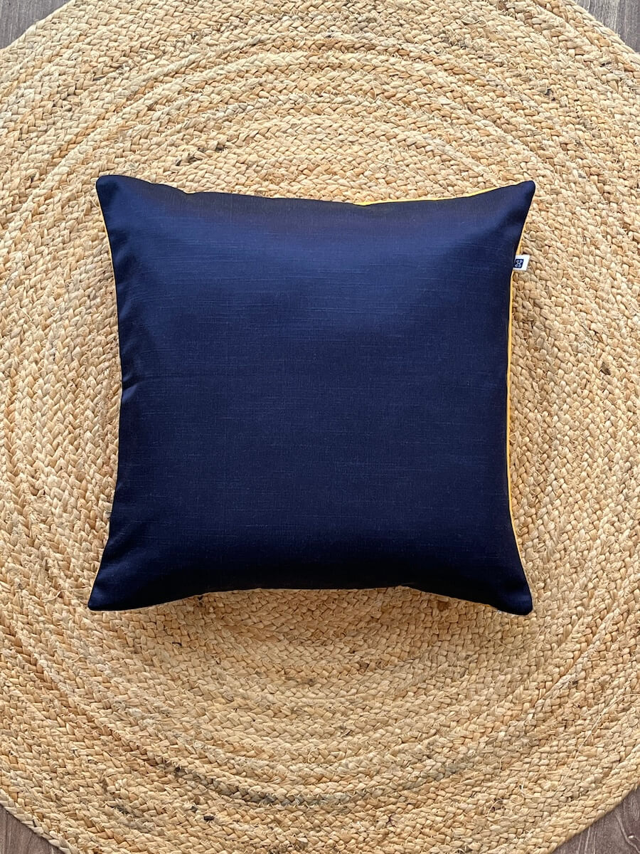 Premium Reversible Slub Silk Cushion Cover - 16” x 16”