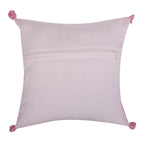 Handcrafted Tie Dye Pattern Pink Colour Cotton Cushion Cover Size- 16"x16"