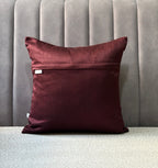 Rajwada Resham  Purple-Wine- Banarasi Brocade- Cushion Cover Set of 2- 16"x16"