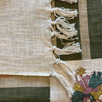 Rekha Bel Jaipur - Hand Block - Printed - 100% Cotton -  Bed Cover- King Size  Offwhite-Multicolour 90"x108"