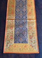 Swarna Traditional Festive Brocade Yellow Table Runner 14"x60"