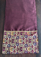 Rajwada Resham Brocade Traditional Festive Purple Wine Table Runner 14"x60"