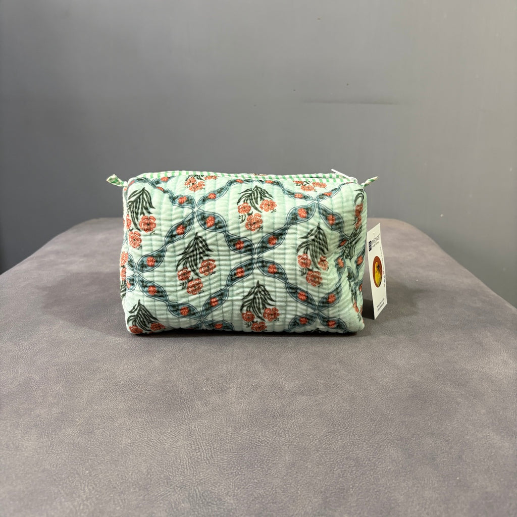 Vanya Edit Vanya Bloom Quilted Velvet Toiletry Set