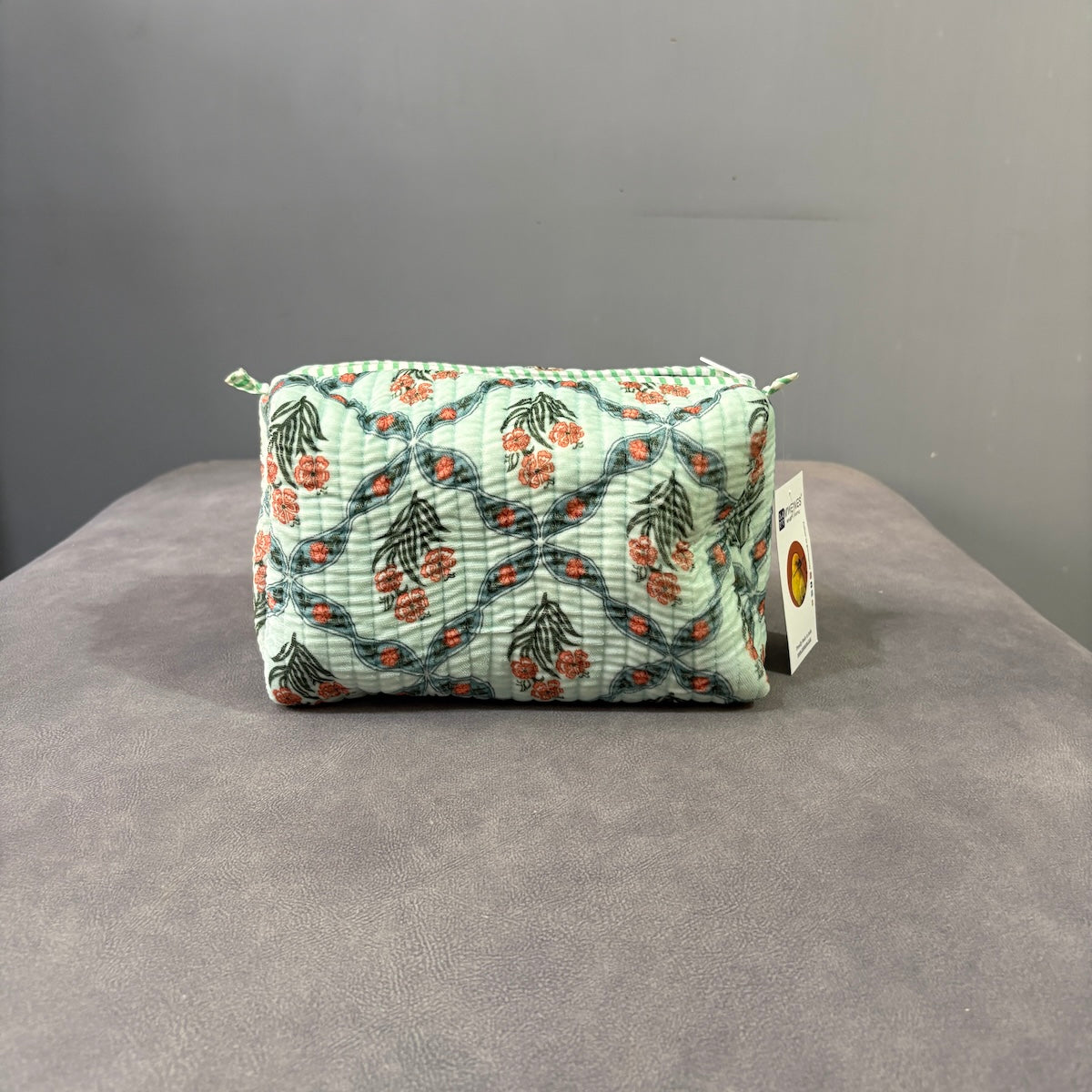 Vanya Edit Vanya Bloom Quilted Velvet Toiletry Set