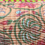 Vanya Edit: Vanya Gul Quilted Velvet Toiletry Set large 8 X 10 inch