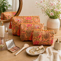 Vanya Edit: Vanya Gul Quilted Velvet Toiletry Set