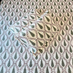 Off white green cypress jaal block print cotton pillow cover 17x27 inch matching king bed sheet set
