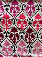 Floral Embroidered Fine Cotton Pink Color Cushion Cover  Size 16''x16"