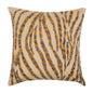 Decorative Waves Pattern Beaded Hand Embroidered Cushion Cover Size 16"x16"