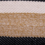 Textured Stripes Pattern Woven Handloom Multicolour Cushion Cover Size 16"x16"