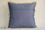 Ikat Printed Cotton Orange Colour Cushion Cover Size 16"x16"