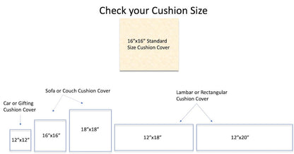 Abstract Brush Strokes Design Printed Velvet Shades of Blue Cushion Cover Size 16"x16"